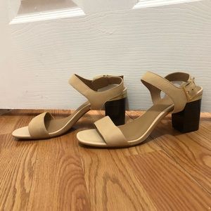 Lightly used Calvin Klein chunky heel sandals